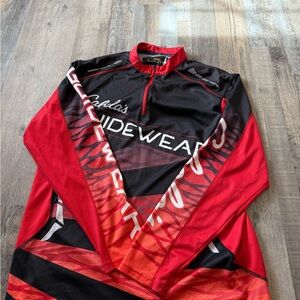 Cabela's Guidewear Men's Red and Black Long Sleeve Shirt